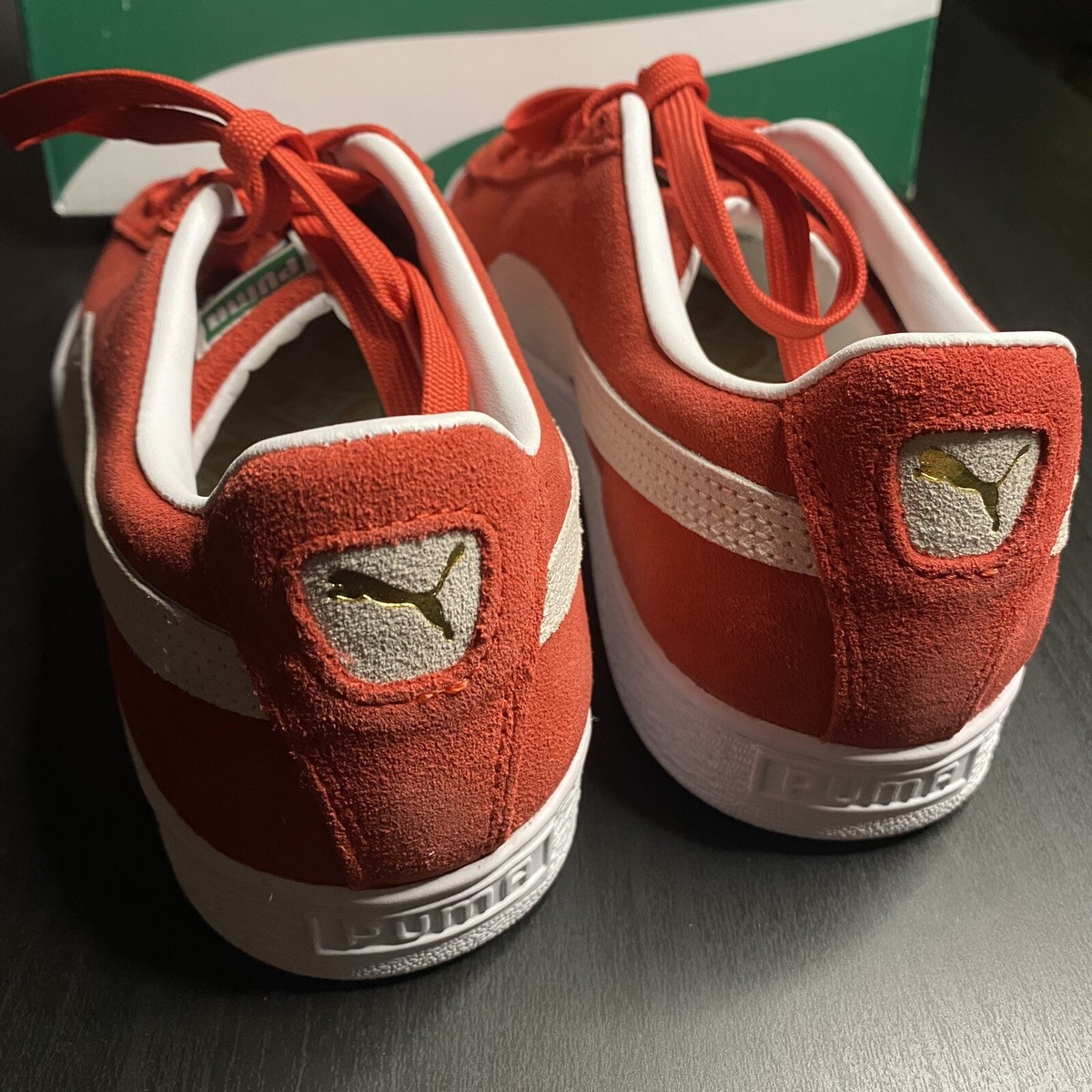 Tenis Puma Suede Mid Xxi Mujer Rojos/blancos El Tenis Puma Suede