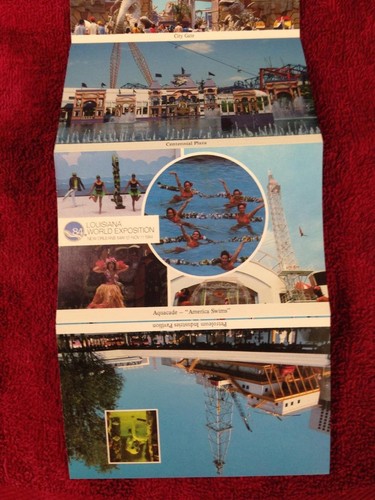 Lot 9 Louisiana Exposition 1984 Postcards Souvenir Folder Mini Picture Book - Picture 10 of 12