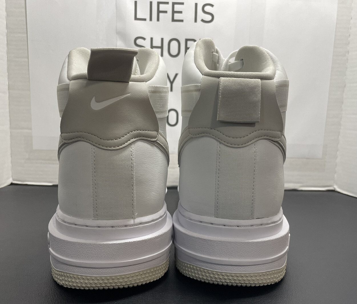 Botas de caminhada Nike Air Force 1 Boot Summit osso claro branco  DA0418-100 masculinas 16 195243509509