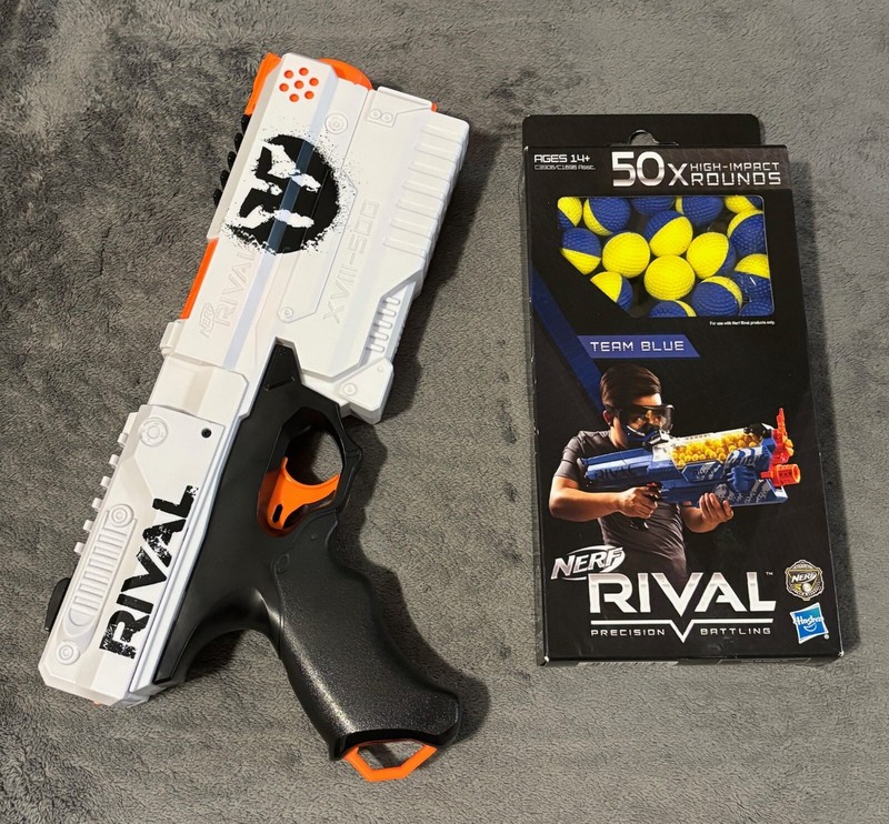 Nerf Rival XVIII-500 (Used) w Bonus 50 Bullets (New) in Box Sealed, and Buy It N