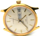 CJ mens Vintage Timex Marlin Manual Gold Plated Day Date Clean Watch Works lot