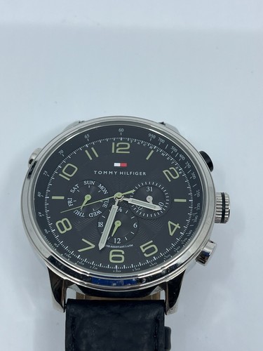 Tommy Hilfiger Men’s Watch TH.145.1.14.1053 Quartz Multifunction Black Dial Stai