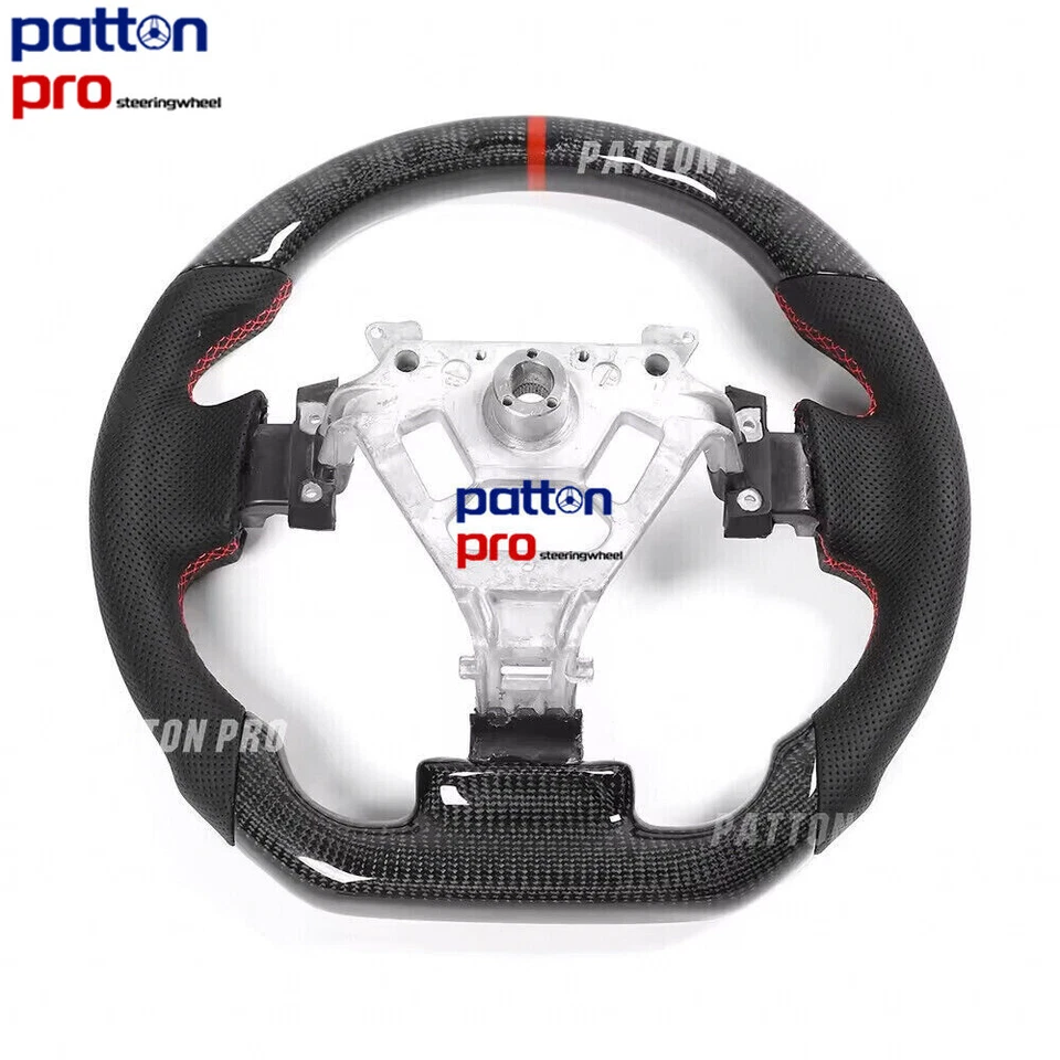 Carbon Fiber Perforated Leather Sport Steering Wheel For Nissan 350Z 2003-2009 - Imagem 4 de 4