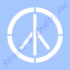 5" PEACE STENCIL SYMBOL TEMPLATE STENCILS PATTERN CRAFT PAINT ART TEMPLATES NEW