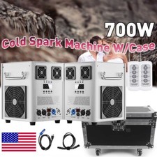 Cold Spark Machine 700W Stage Effect DMX Firework Wedding 6.6-9.8ft w/Case US