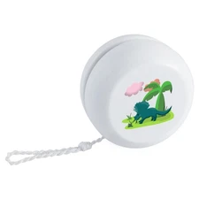 'Triceratops Eating Plants' Retro Style Yo-Yo (YY00038760)