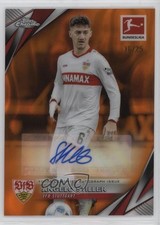 Angelo Stiller Chrome Bundesliga 2024 Orange Lava Refractor /25 Auto