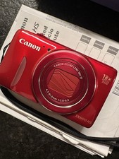 Canon PowerShot SX600 HS Red Compact Digital Camera Complete With Extras Japan