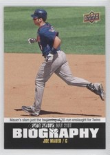2010 Upper Deck Season Biography Joe Mauer #SB-54 HOF 0w8