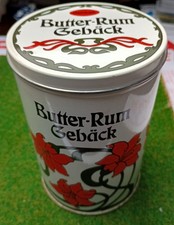Schmuckdose, DDR Butter-Rum-Gebäck, Delikat, VEB Feingebäck Stolberg/Harz,
