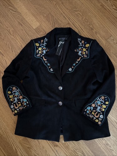 Lucky & Blessed Embroidered Blazer