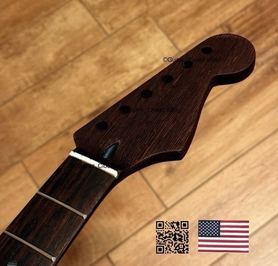 Wenge Strat Guitar Neck Satin Fits Warmoth Stratocaster Body WS1