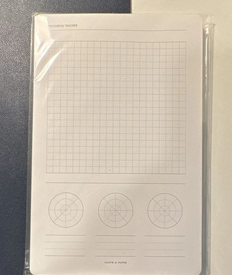 Cloth and Paper- A5 Progress Tracker Notepad.