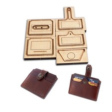 Hágalo usted mismo Cuero Artesanía Tarjetero Cartera Troquelado Cuchillo Molde Metal Hueco Punzón