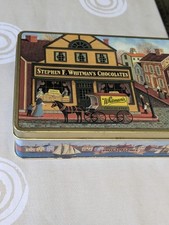 Whitman Chocolate Sampler Tin Vintage 1990s Metal Candy Box. Historic Town Ships