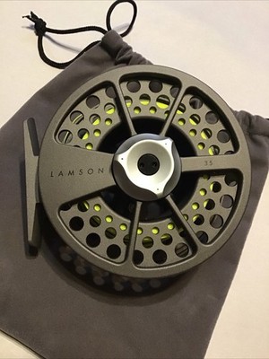 Lamson 3.5 Konic Fly Reel Excellent Condition with Draw String Bag Lot 2
