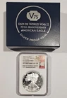 2020-W American Silver Eagle Proof End of WWII V75 Privy NGC PF70 ULTRA FR