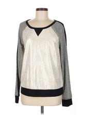 Apt. 9 Women Silver Pullover Sweater M