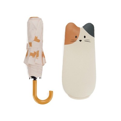 kleiner Regenschirm Katze Faltbar Katzenschirm Mewmbrella Calico Kinderschirm