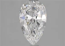 Cert. GIA 1.31 Carat Pear Cut Natural Mined Diamond Loose D color VVS1 clarity