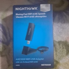 NETGEAR Nighthawk AXE3000 Tri-Band Wi-Fi 6/6E USB 3.0 Adapter 1200 Mbps A8000