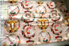 Free Spirit Fabric FARM FRIENDS by Mia Charro #PWMC007 2 2/3 Yds