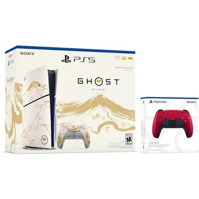 Sony PlayStation 5 Ghost of Yotei Disc + Extra Controller - Volcanic Red