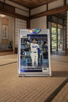 Shohei Ohtani 50/50 Historic Milestone Display Card Dodgers MINT ENCASED  