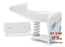 12-Pack Invisible Baby Proofing Cabinet Locks - No 1 Count Pack of 12 White