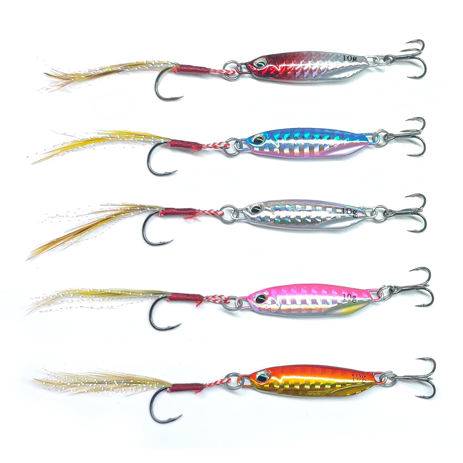 Leurre peche mer 5 pieces souples pour capturer le bar et le brochet en zone rocheuse