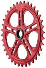 Profile 6061 Aluminum BMX 19mm Spline Drive Only Sprocket USA Made - Red 39t
