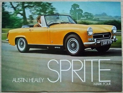 AUSTIN HEALEY SPRITE Mk FOUR Car Sales Brochure Oct 1969-70 #2691