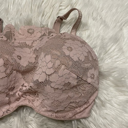 Soma 34DDD Bra Pink The Cami Lace Cami Underwire Back Closure Modest - Picture 2 of 7