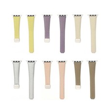 For iWatch Series 10 9 8 7 6 5 4 Ultra Slim Magnetic PU Leather Watch Band Strap