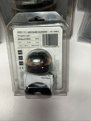 75 Bateau Marine Rv AQUA SIGNAL ÉLECTRONIQUE LED NAVIGATION ANTI ÉBLOUISSEMENT 22000-7 COMBO - Photo 2 sur 2