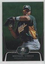 2012 Bowman Platinum Prospects Green Refractor 144/399 Michael Choice #BPP8 4r6
