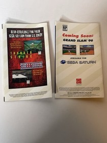 Sega Saturn Game Manuals 2 Manuals NHL & World Cup Golf Manuals Only