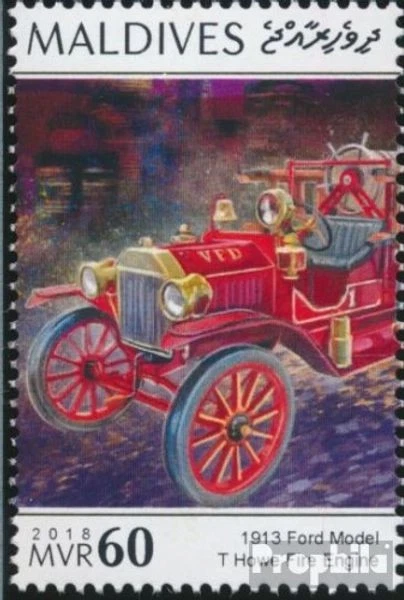 Briefmarken Malediven 2018 Mi 7992 (kompl. Ausgabe) postfrisch Feuerwehrautos - Bild 1 von 1