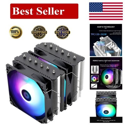 High-Performance Peerless Assassin 120 SE CPU Cooler with ARGB Lighting Effects