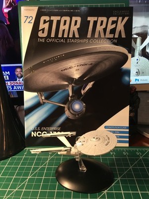 Eaglemoss Star Trek #72 ''USS Enterprise NCC-1701-A'' with box and magazine