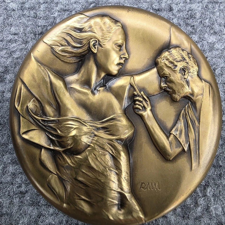 Vintage Brookgreen Gardens South Carolina Bronze Medal Sculpture 1999 Art - Image 3 of 4