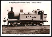 Photograph of British railways, steam locomotive LMS 16549 Type E 2288, WG...
