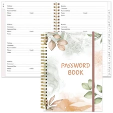 Password Book with Alphabetical Tabs - Large Size Password Keeper Journal Not...