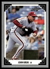 1991 Leaf John Kruk Philadelphia Phillies #278