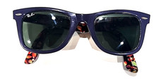Ray Ban RB2140 1020 Purple Wayfarer Green Sunglasses 50-22 READ