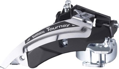 Shimano FD-TY510 MTB front derailleur, top swing, dual-pull and multi fit for 48
