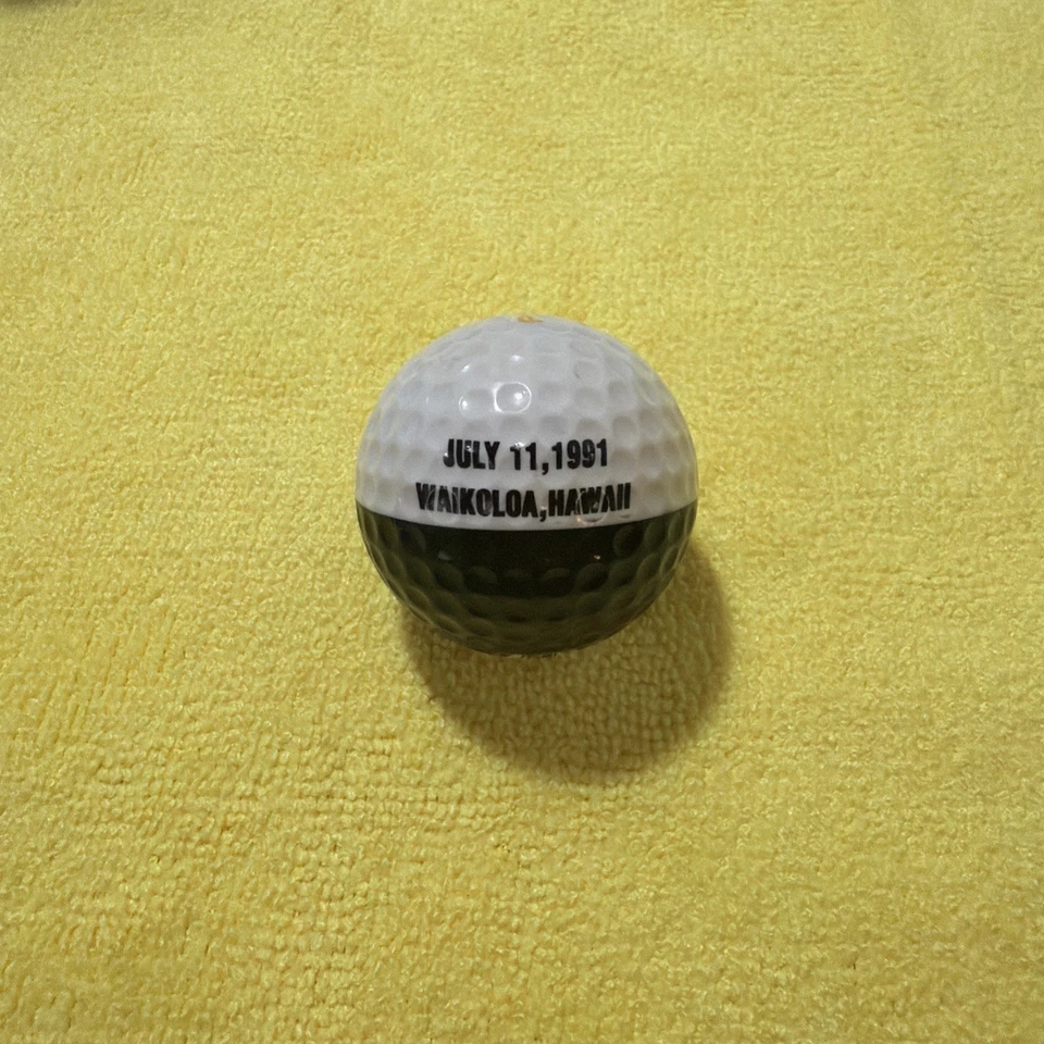 PING Karsten Golf Ball - Black/White/Gold #4 - Hawaii ECLIPSE Logo 1991 - NEW! - Image 2 of 3