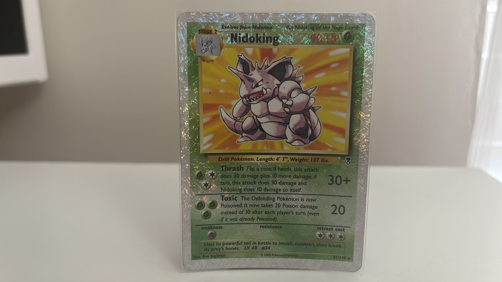 Nidoking Legendary Reverse Holo Pokemon Card TCG  Near Mint 31/110