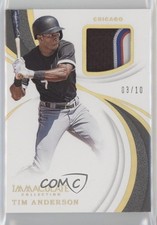 2019 Panini Immaculate Swatches Laundry Tag 3/10 Tim Anderson #IS-TA Patch 2bj