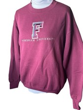 Vintage Jansport Fordham University Crew Neck Sweatshirt Adult Medium USA